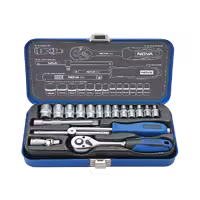 جعبه بکس 1/4 اینچ 18 پارچه هوا گیری نووا مدل 6430