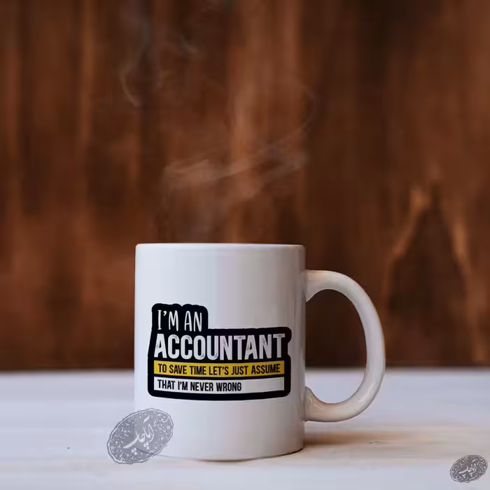 ماگ طرح حسابدار