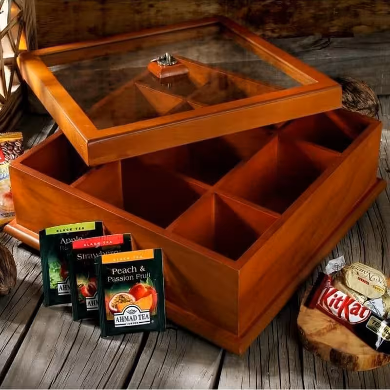 جعبه پذیرایی چوبی کد B 715