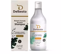 شامپو بورداک مناسب موهای چرب دلبستو حجم 300 میلی لیتر | Delbesto Botanic Formula Burdock Shampoo 300 ml