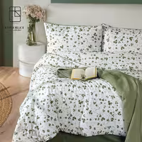 روتختی طرحدار سفید سبز parlin