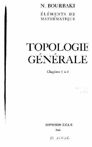 خرید و دانلود نسخه کامل کتاب Topologie generale (Elements de math.)