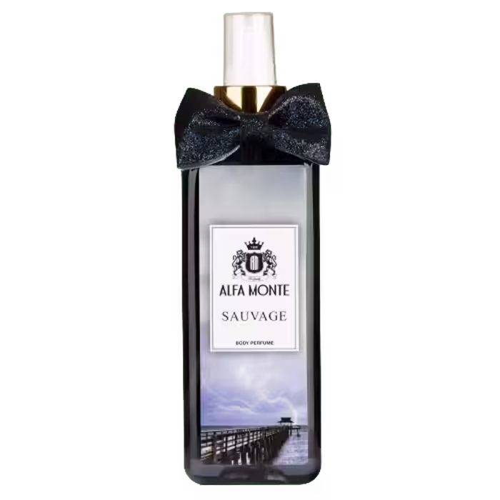 بادی پرفیوم مردانه آلفامونته Alfa Monte مدل Sauvage Dior