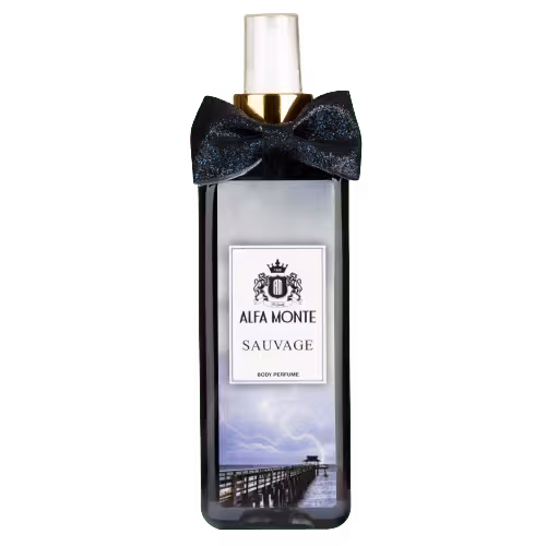 بادی پرفیوم مردانه آلفامونته Alfa Monte مدل Sauvage Dior