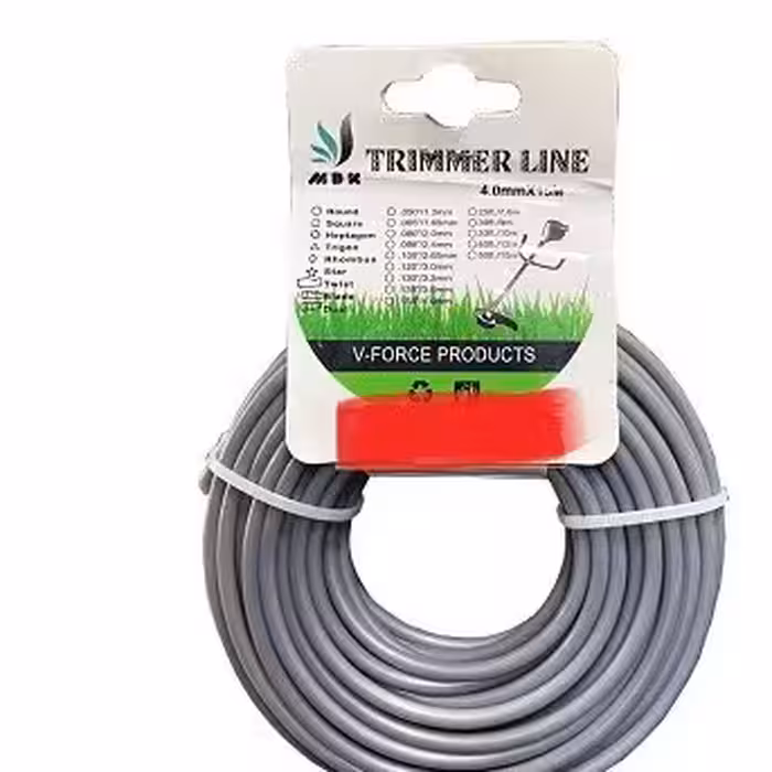 نخ علف تراش گرد 3.5 م.م طوسی TRIMMER LINE