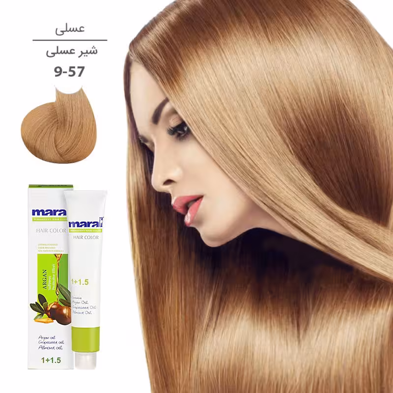 رنگ موی مارال 100 میل 9.57-شیرعسلی