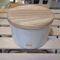  ظرف حبوبات 1.9 کیلویی رنگ کرم در بامبو برند بهاز کالا