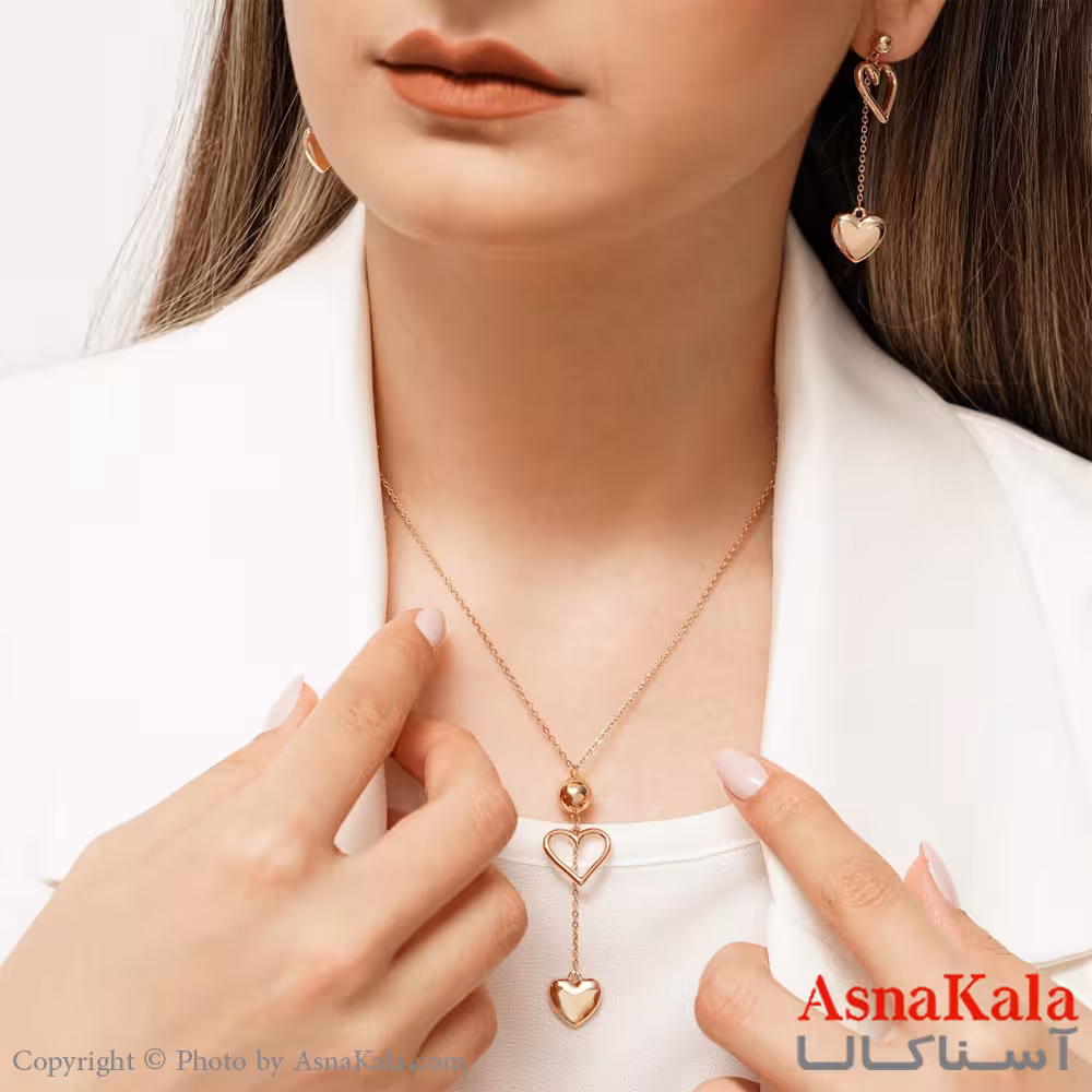 نیم ست قلب شوپینگ XUPING کد NIM1446W - آسناکالا