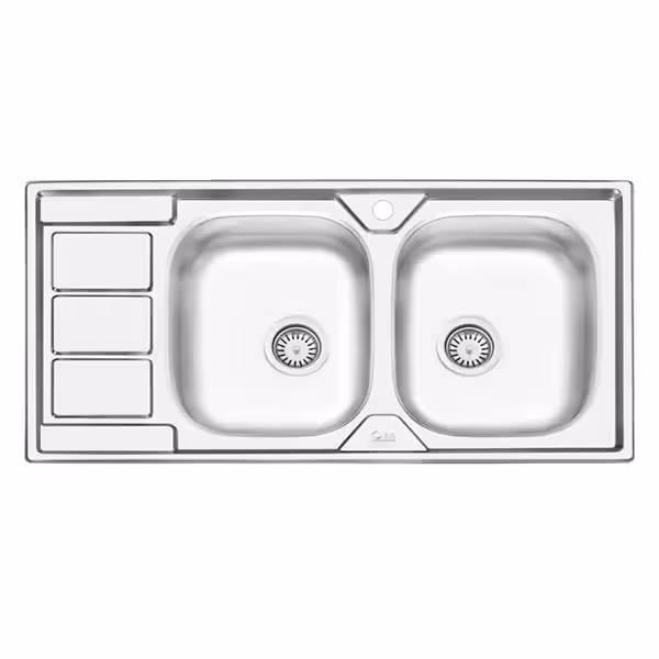 سینک ایلیا استیل توکار نیمه فانتزی 4051