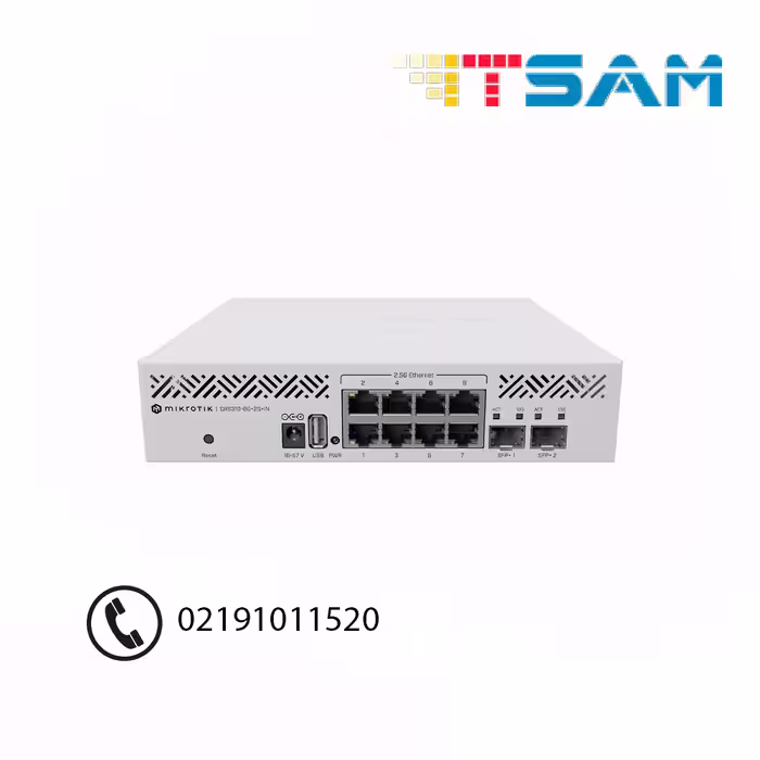 روتر سوئیچ میکروتیک مدل CRS310-8G 2S IN