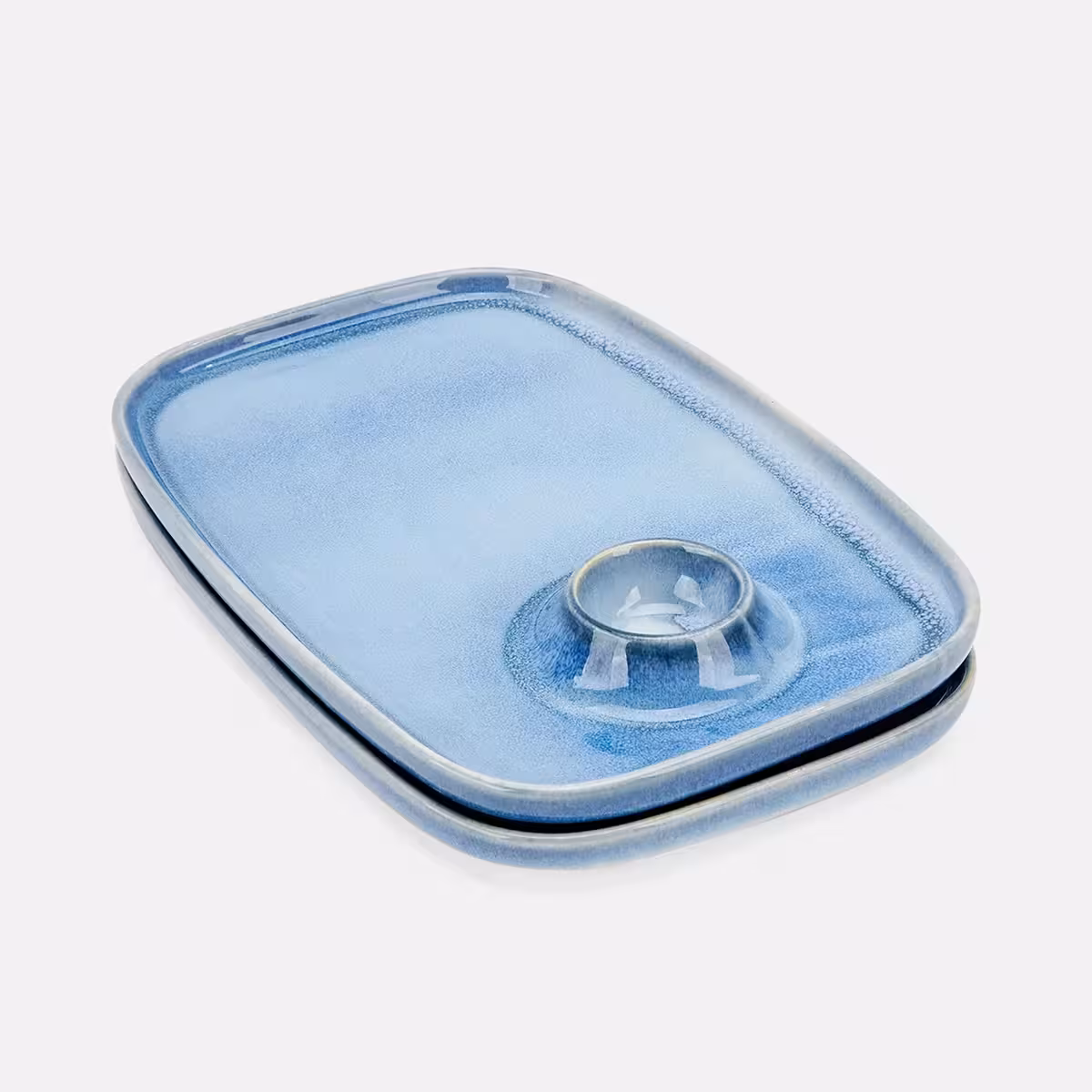 بشقاب صبحانه خوری دو رنگ چیبو 2 عددی