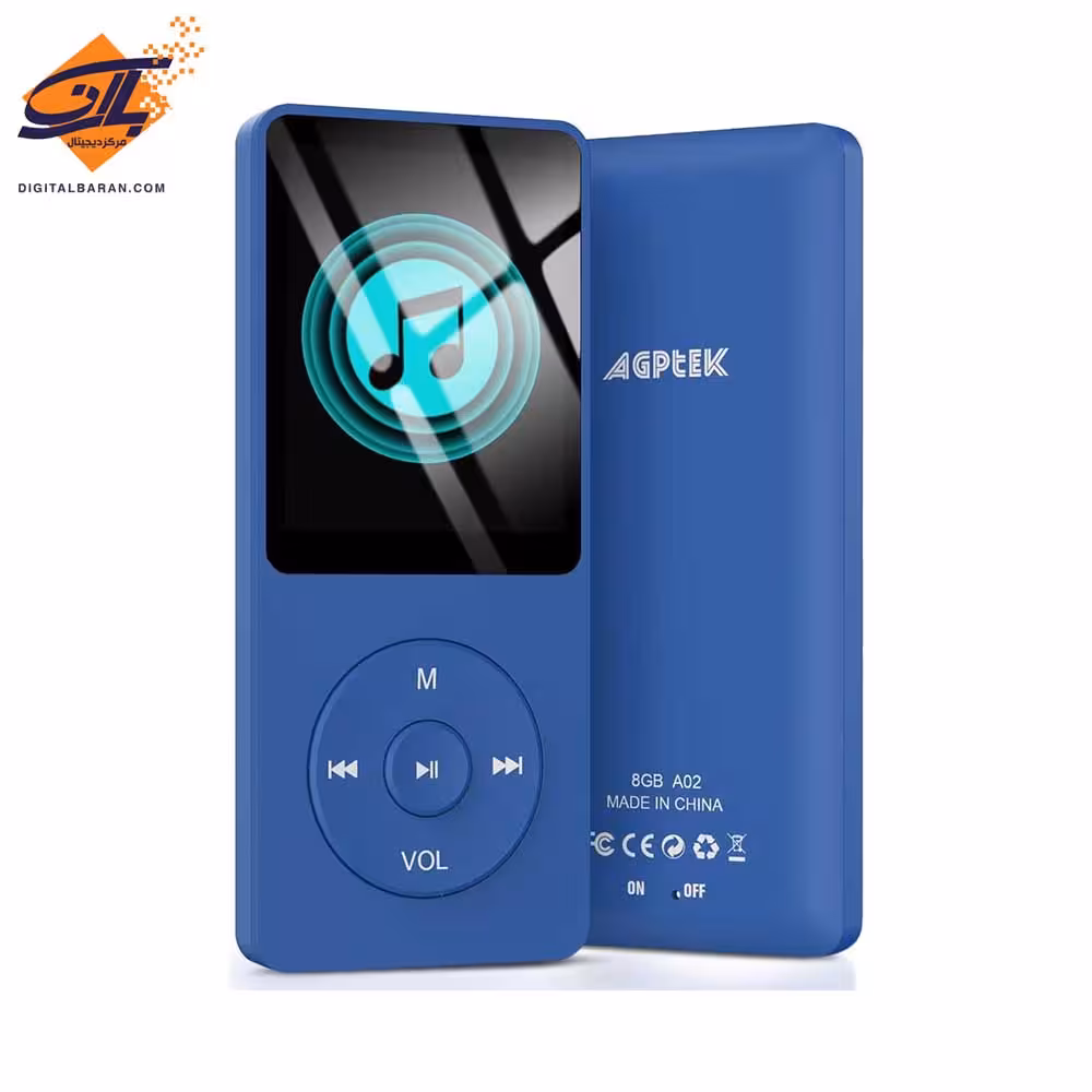 پلیر مدل MP3 AGPTEK A02 ظرفیت 8 گیگ