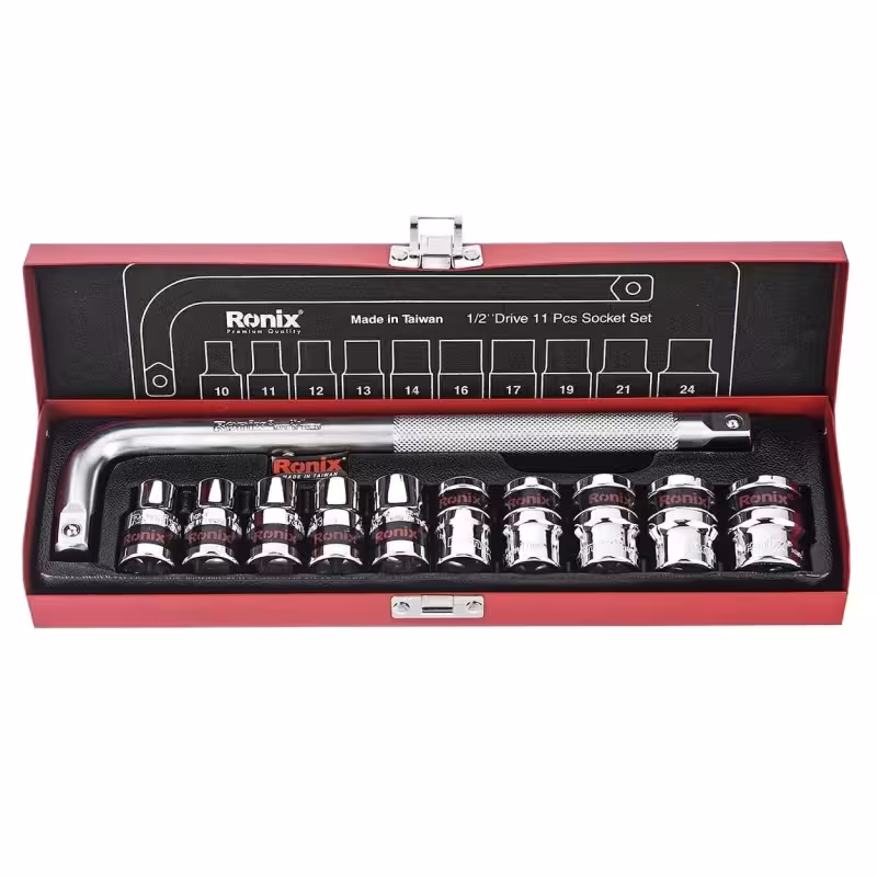 مجموعه 11 عددی آچار و سری بکس رونیکس مدل RX-2610
