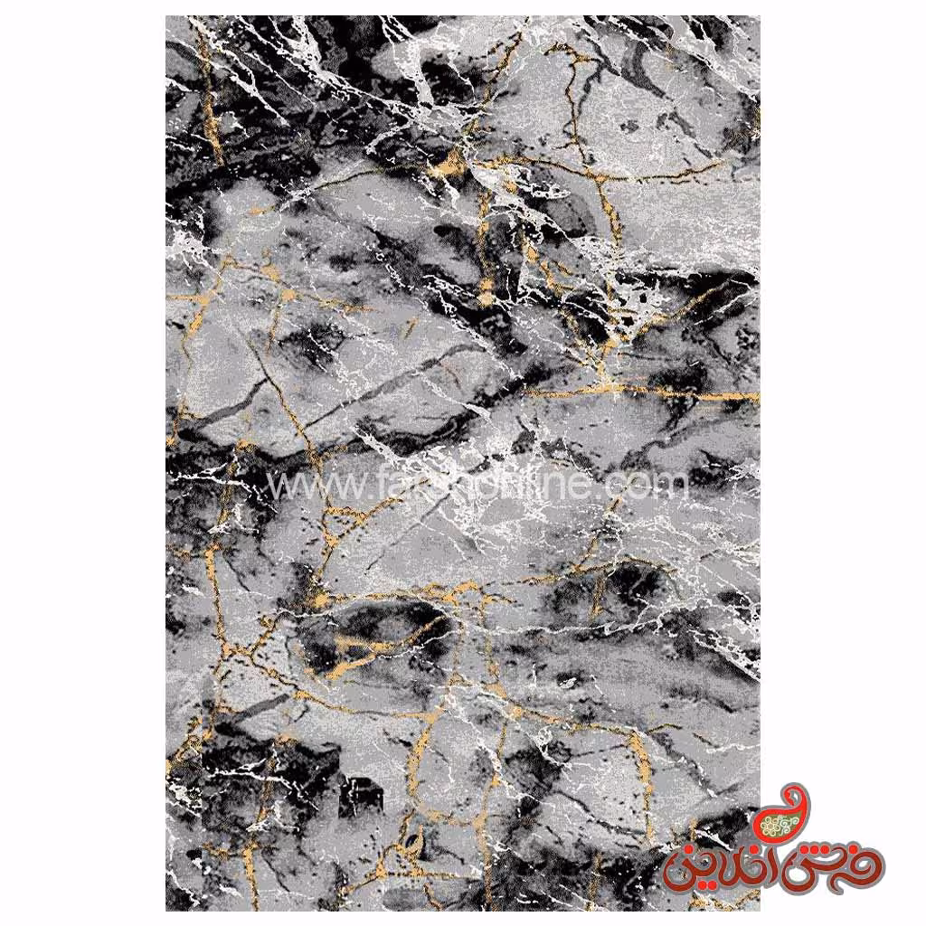 فرش ماشینی ساوین ویژن کد 4222 نقره ای روشن