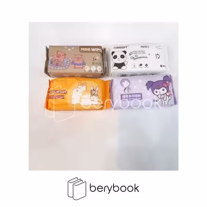 بری بوک / دستمال کاغذی جیبی / فانتزی / مرطوب