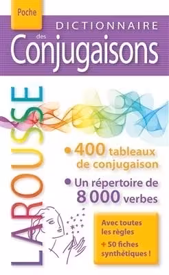 کتاب زبان فرانسه دیکشنیر دس لاروس پوچ Dictionnaire des conjugaisons Larousse poche رنگی