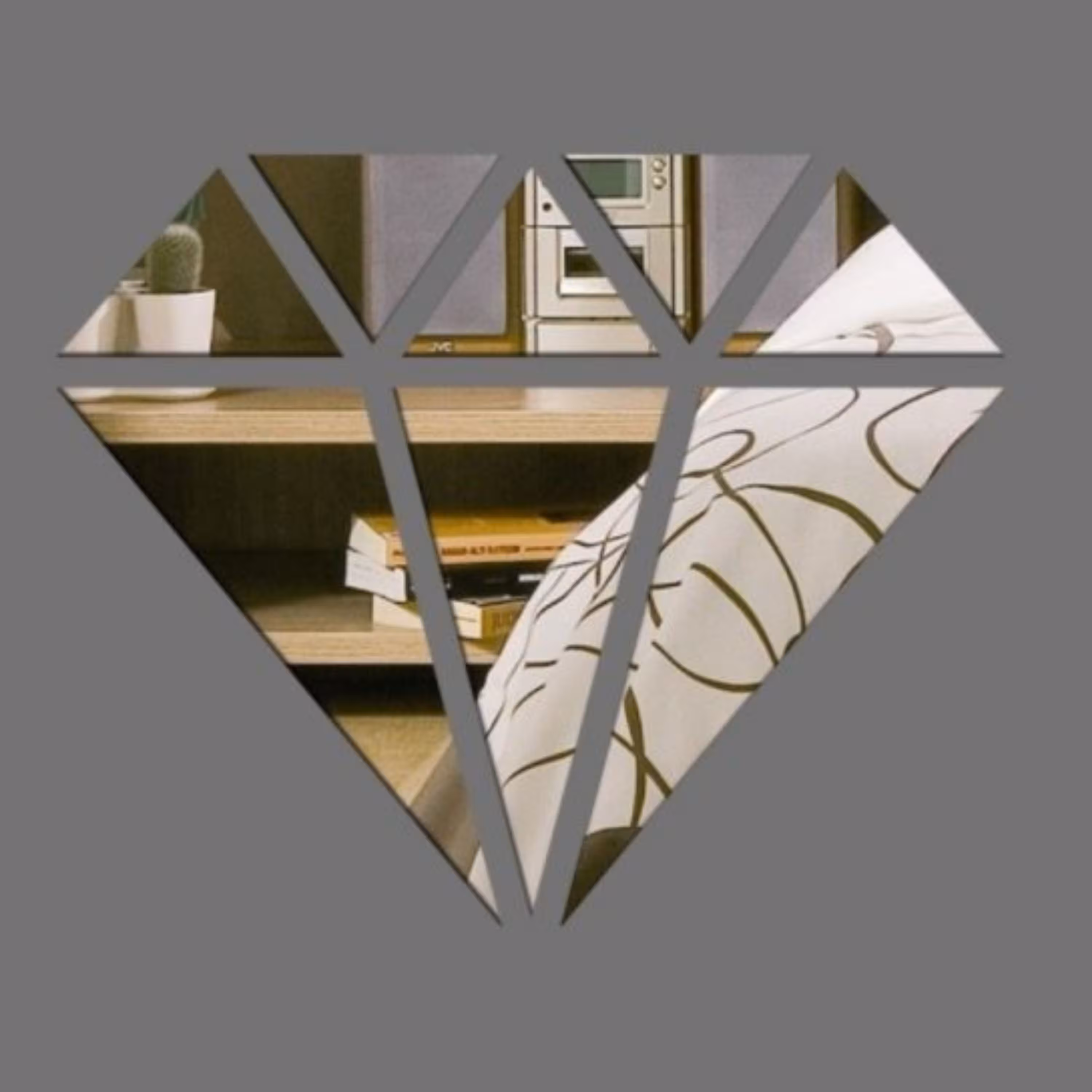 آینه پدیده پلاس مدل الماس