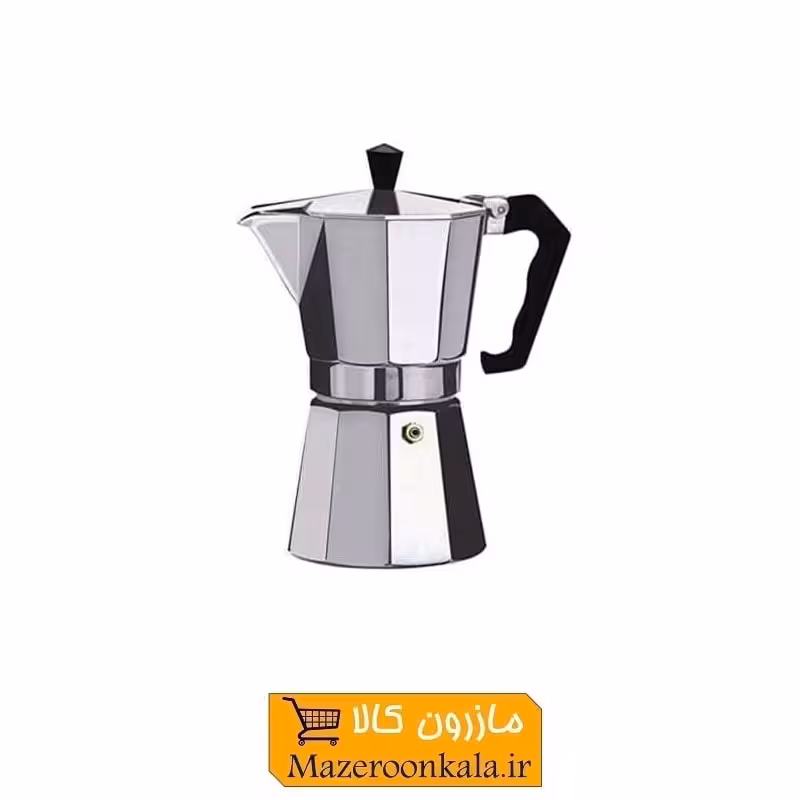 موکاپات یا قهوه جوش و اسپرسوساز روگازی آلومینیوم 2 کاپ HGJ-001