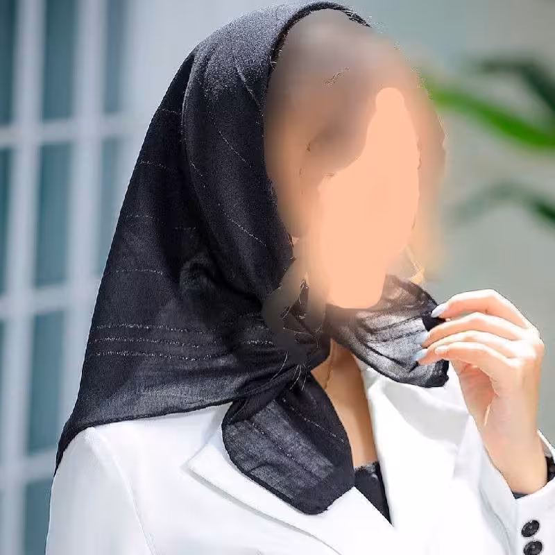 روسری مینی اسکارف مزونی پلیسه اعلا ارسال رایگان کد 02