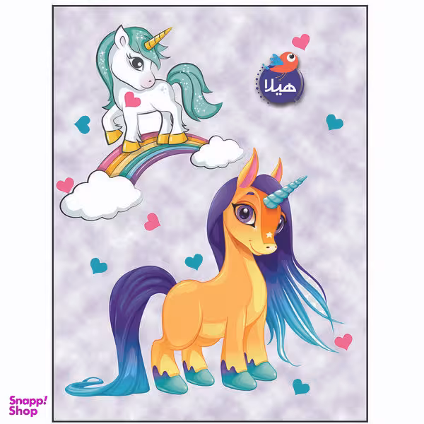 دفتر نقاشی هیلا مدل رحلی طرح اسب تک شاخ