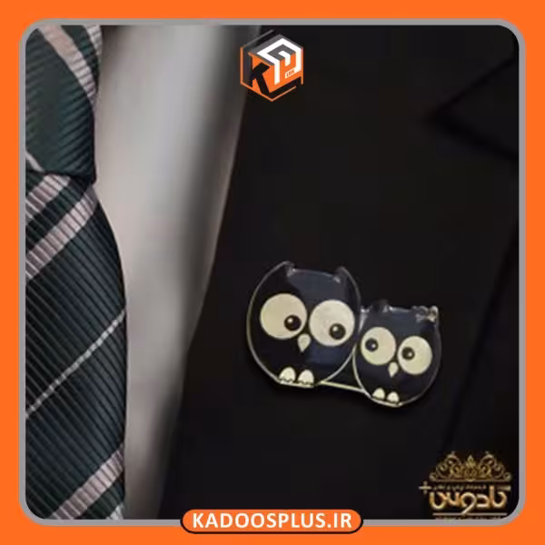 بج سینه طلایی با روکش پلی استر و رنگ اختصاصی