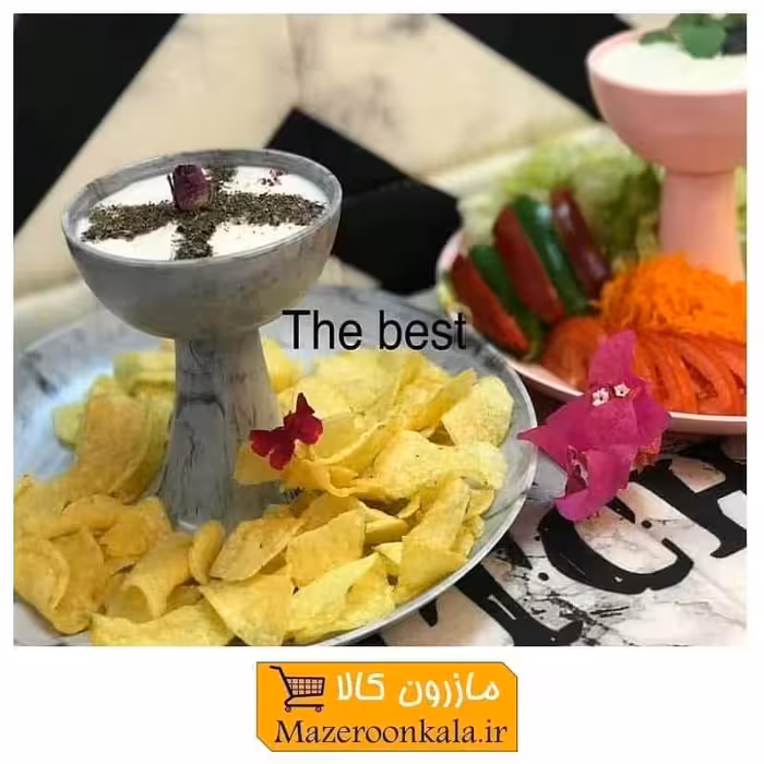 ظرف چیپس و ماست، اردو خوری و تنقلات 2 طبقه HZF-012