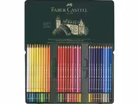 مداد رنگی فابرکاستل پلی کروموس 60 رنگ جعبه فلزی FABER-CASTELL Polychromos Colors Pencil 110060