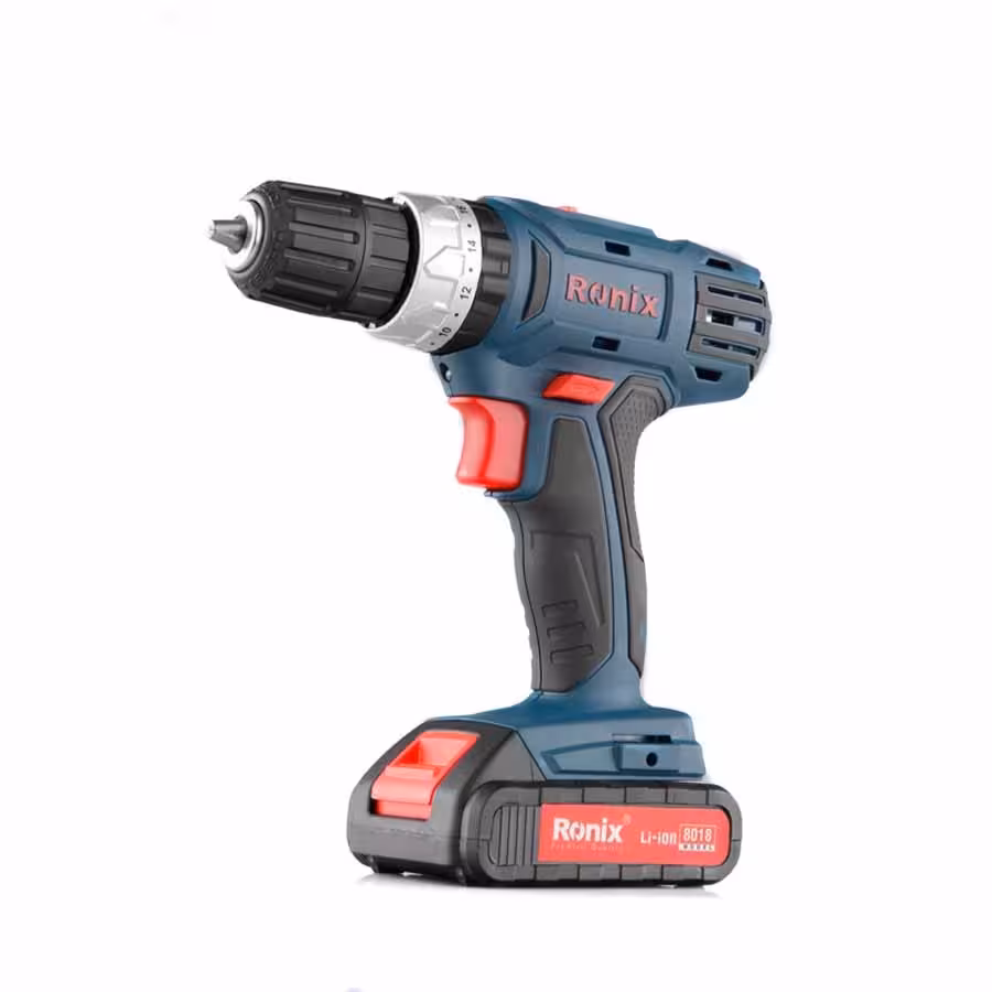 دریل شارژی 18 ولت رونیکس مدل 8018 با کیف BMC
