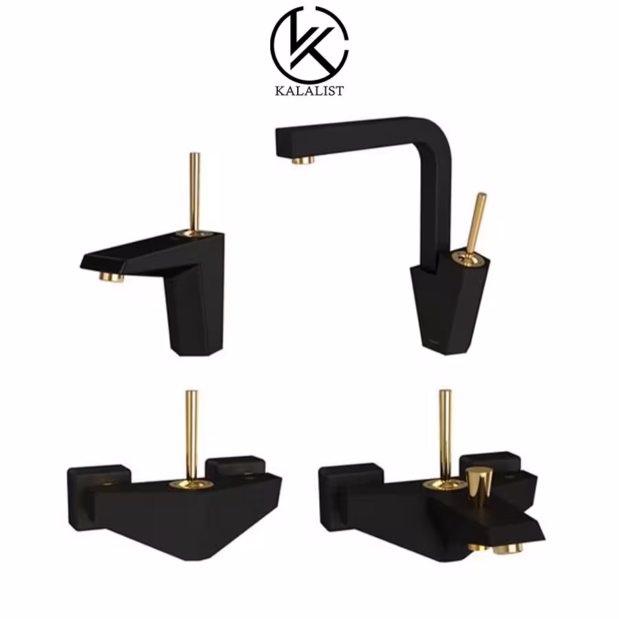 شیرآلات برند شودر مدل تیفانی مشکی طلا