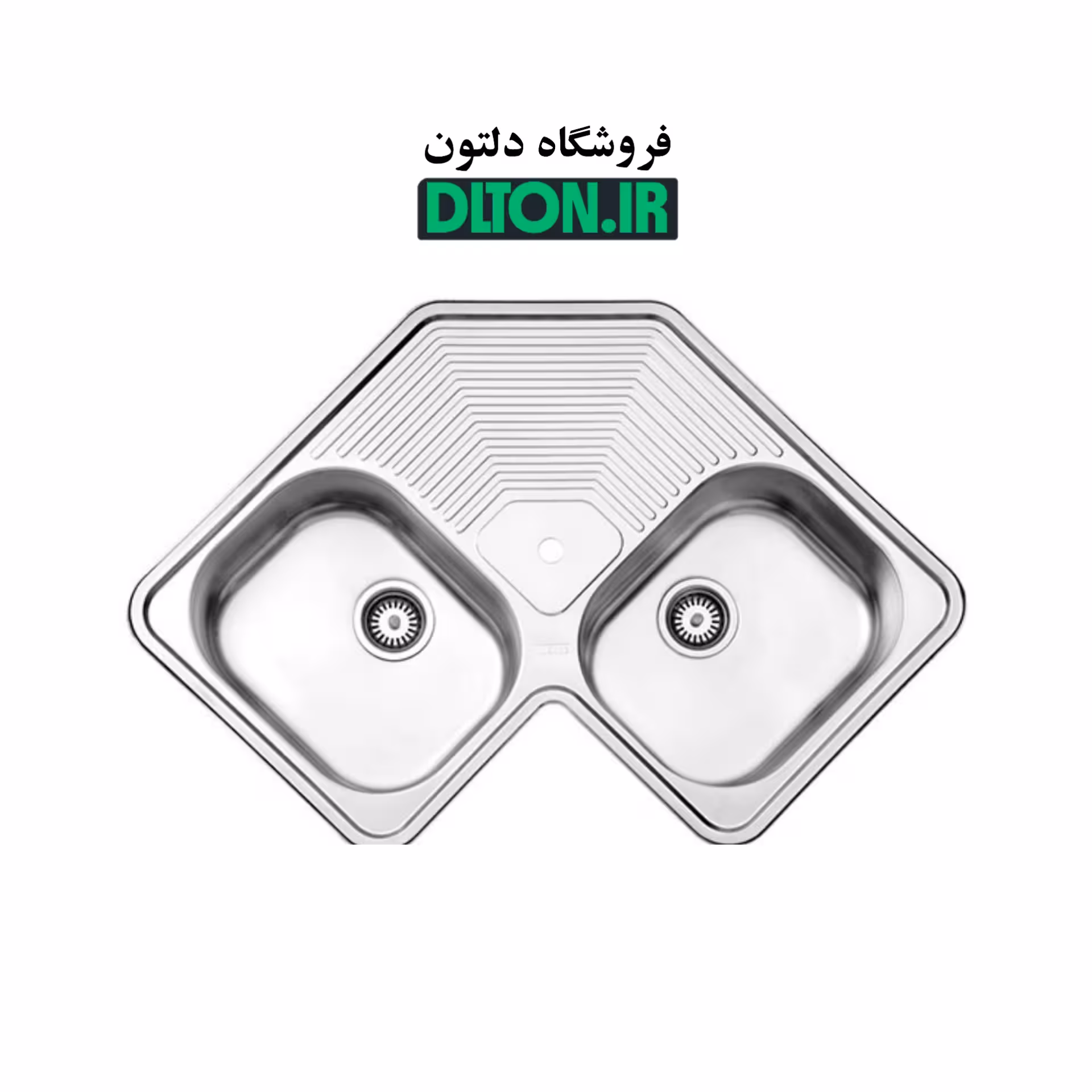 سینک استیل البرز مدل 540 گوشه