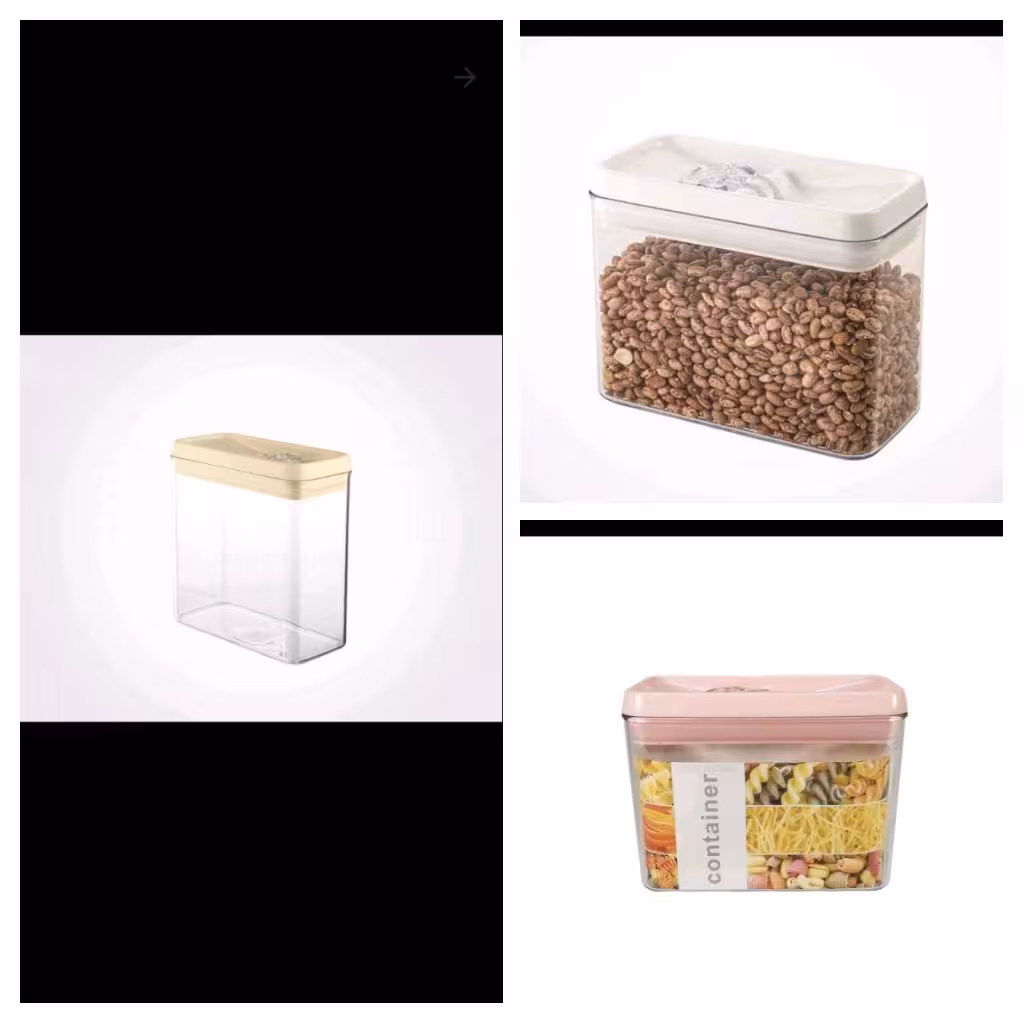 بانکه لیمون سایز 2 بانکه حبوبات لیمون ظرف حبوبات ظرف ادویه بانکه ادویه سایز متوسط