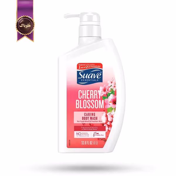 شامپو بدن سواو Suave مدل شکوفه‌ های گیلاس Cherry Blossom حجم 1 لیتر (اورجینال)