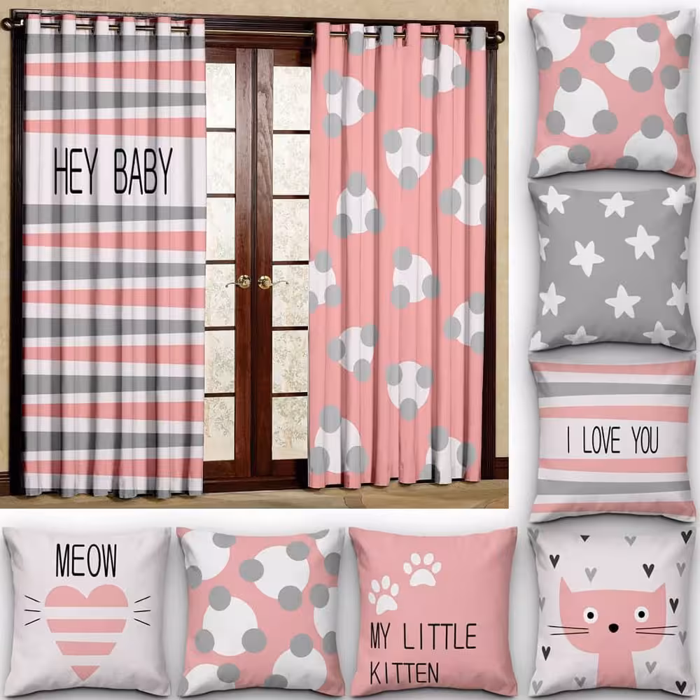 کاور کوسن کد 353 (ست گربه کوچولو)