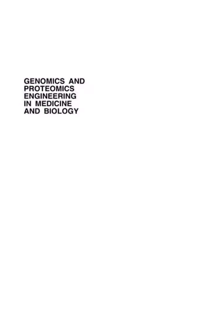 خرید و دانلود نسخه کامل کتاب Genomics and Proteomics Engineering in Medicine and Biology (IEEE Press Series on Biomedical Engineering)