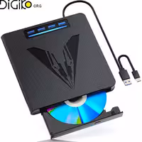 دی وی دی رایتر اکسترنال مینی تک با پورت USB و SD