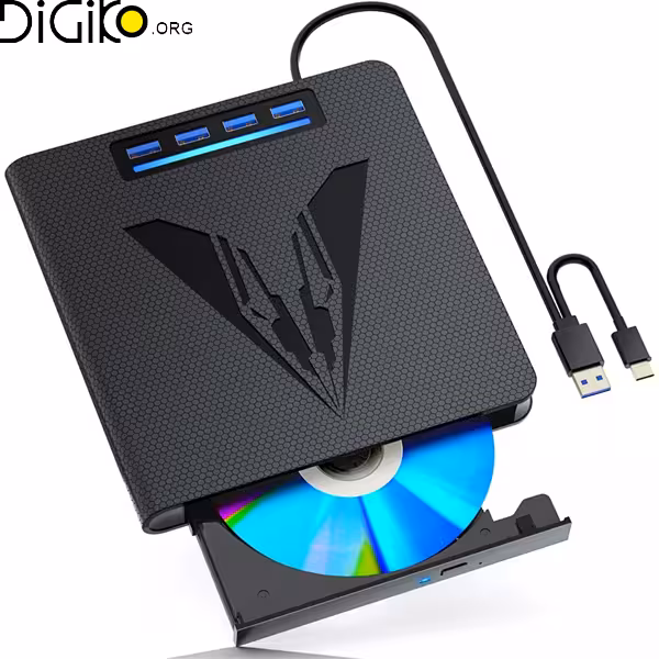 دی وی دی رایتر اکسترنال مینی تک با پورت USB و SD