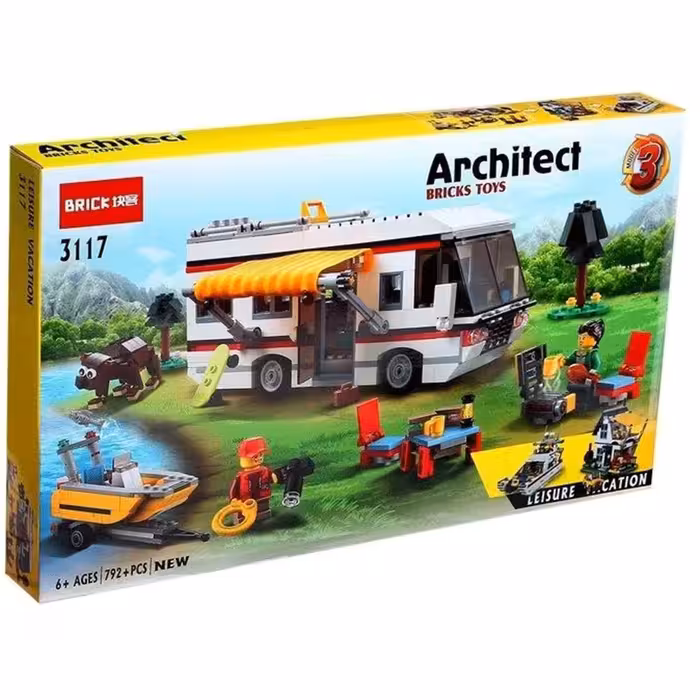 ساختنی لگو بریک آرشیتکت architect  «کمپینگ تعطیلات» 3117