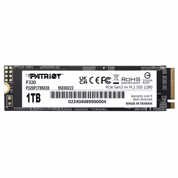 حافظه SSD اینترنال پاتریوت مدل P320 ظرفیت 1 ترابایت