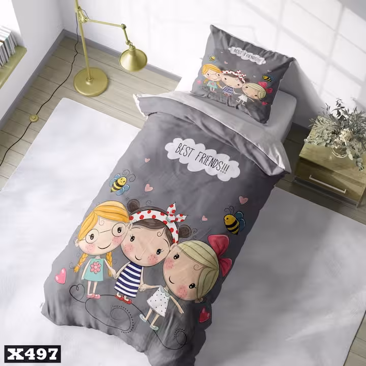 روتختی دخترانه طوسی کد 497