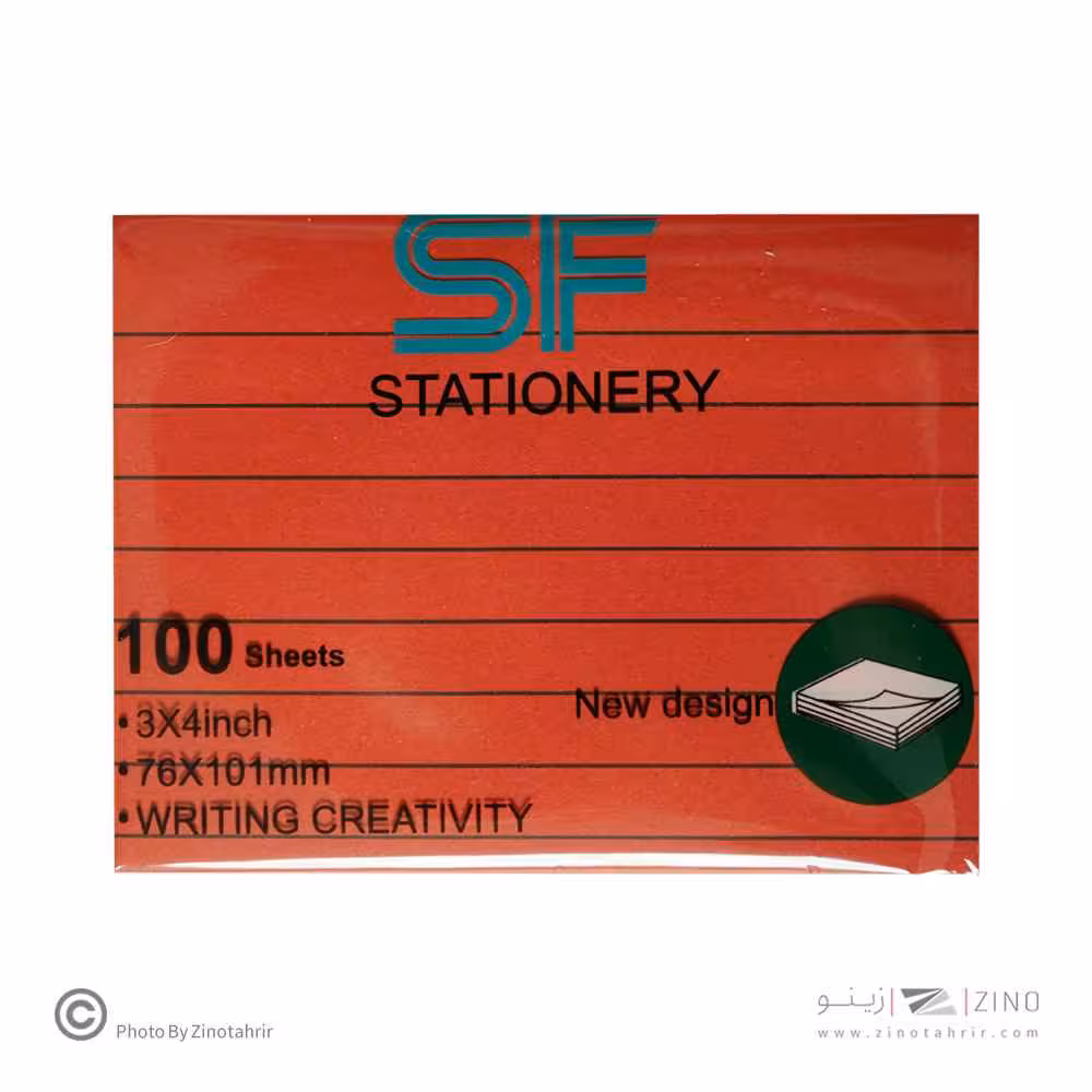 پست ایت100برگ76*101الوان خطدار اس اف کدSF-328
