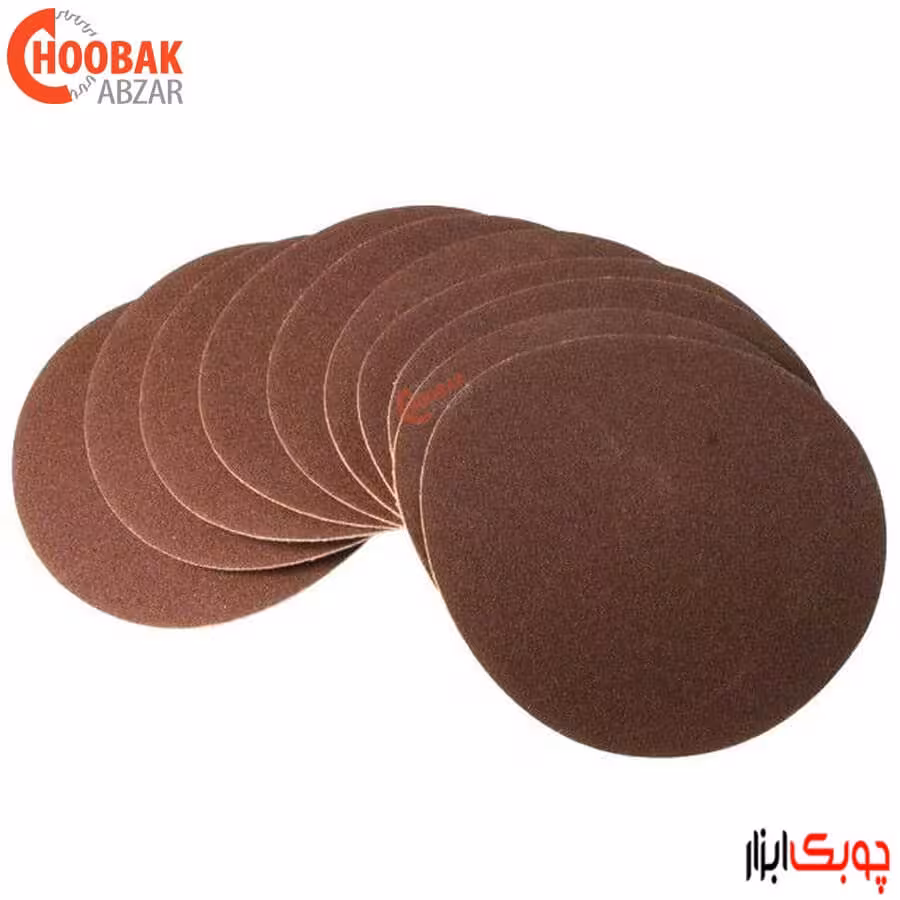 پک 10 عددی سنباده دیسکی P120 قطر 15 سانتیمتر شپخ
