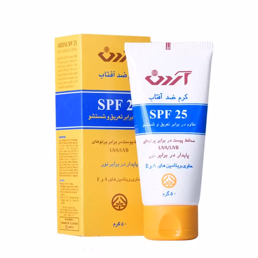 کرم ضد آفتاب آردن spf 25 مقاوم در برابر تعریق3