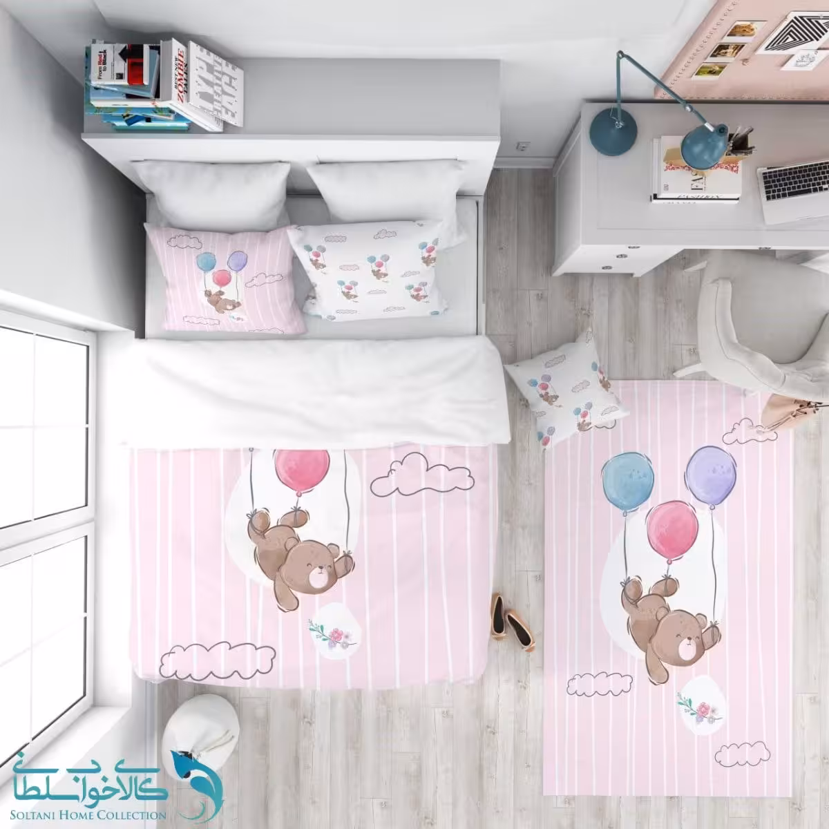 روتختی طرح خرس شیطون سایز یکنفره کد A2238