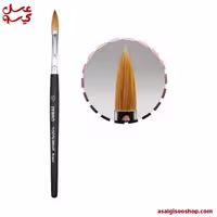 قلم کاشت ناخن اشکی زبرو |ZEBRO Oval Acrylic Nail Brush No.10| کد 2496