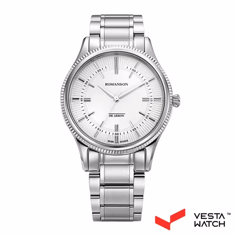 ساعت مچی مردانه رومانسون ROMANSONمدل CA4BS002MMWWA12W-W