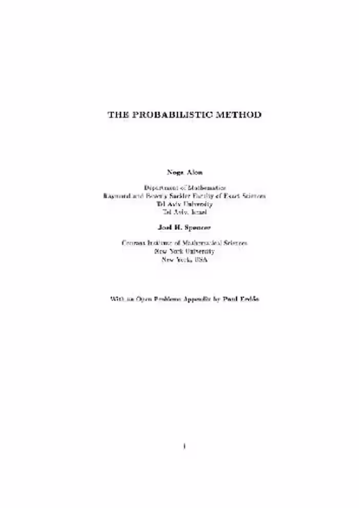 خرید و دانلود نسخه کامل کتاب The probabilistic method in combinatorics