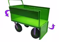 گاری درب دار با حفاظ آهنی