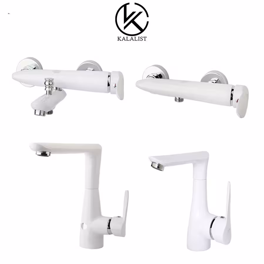 شیرآلات ست راسان مدل رابیت سفید