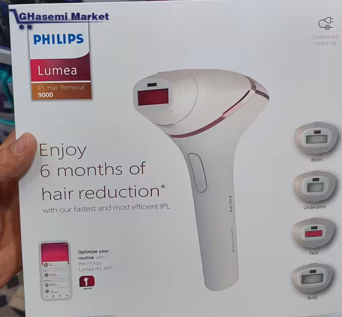 دستگاه لیزر فیلیپس لومیا سری 9000 شات نامحدود مدل Lumea BRI957