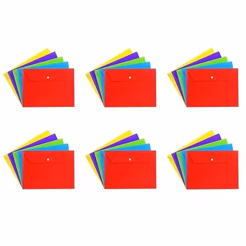 پوشه دکمه دار مدل A4 بسته 60 عددی